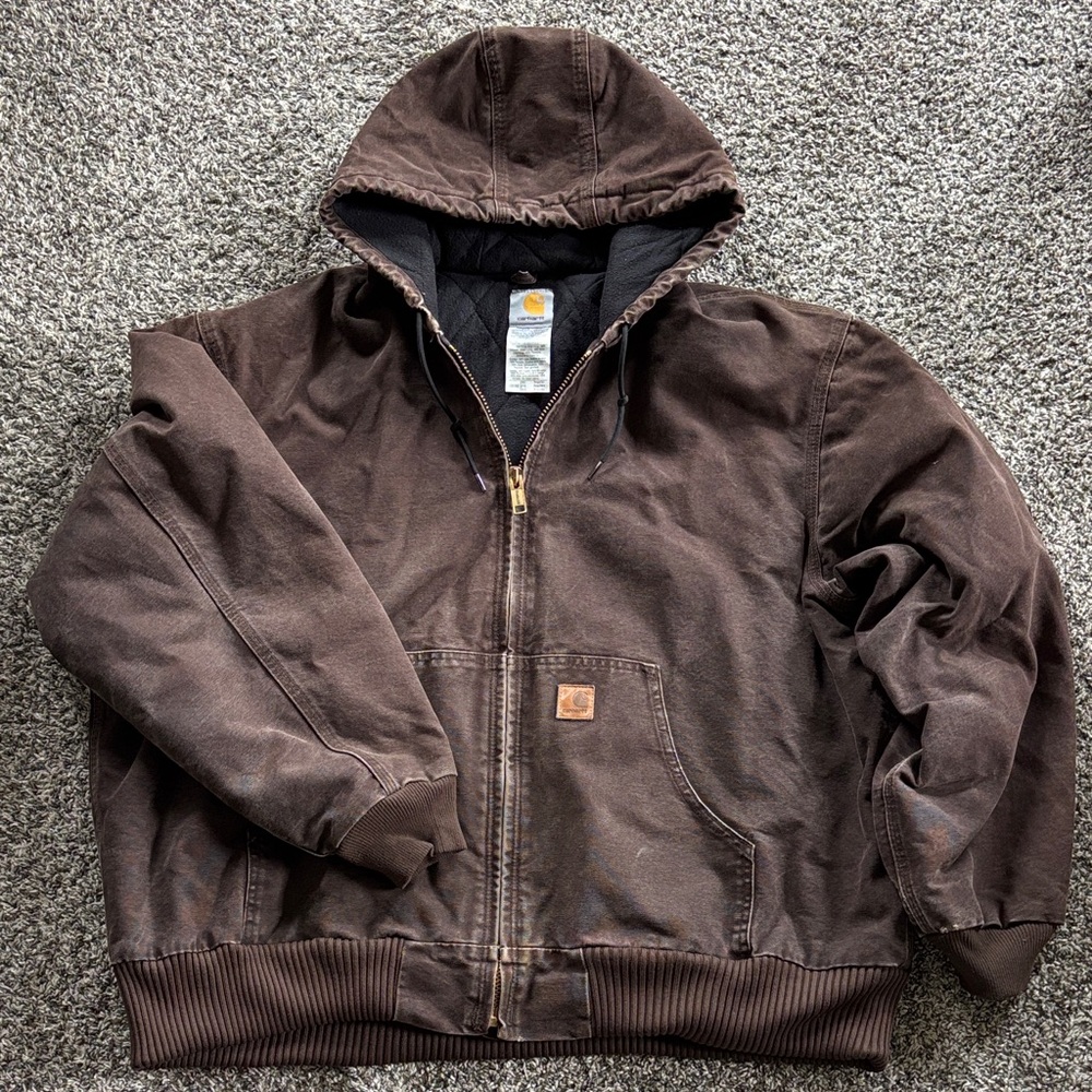 Carhartt Brown Quilted Jacket